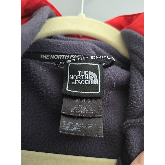 The North Face Hyvent Red Full Zip Hooded Lined Coat Warm Men's Size XL - Picture 9 of 9